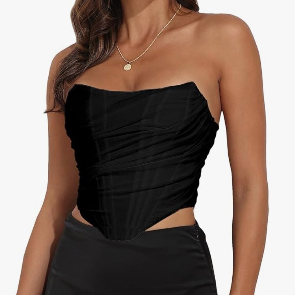 NEW Mesh black crop top